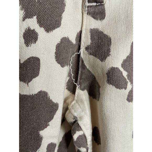 Zara Women's Skinny Jeans - Brown and White - Picture 4 of 9